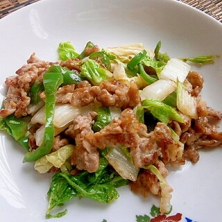 ラーメンスープで味付け☆豚肉・白菜炒め